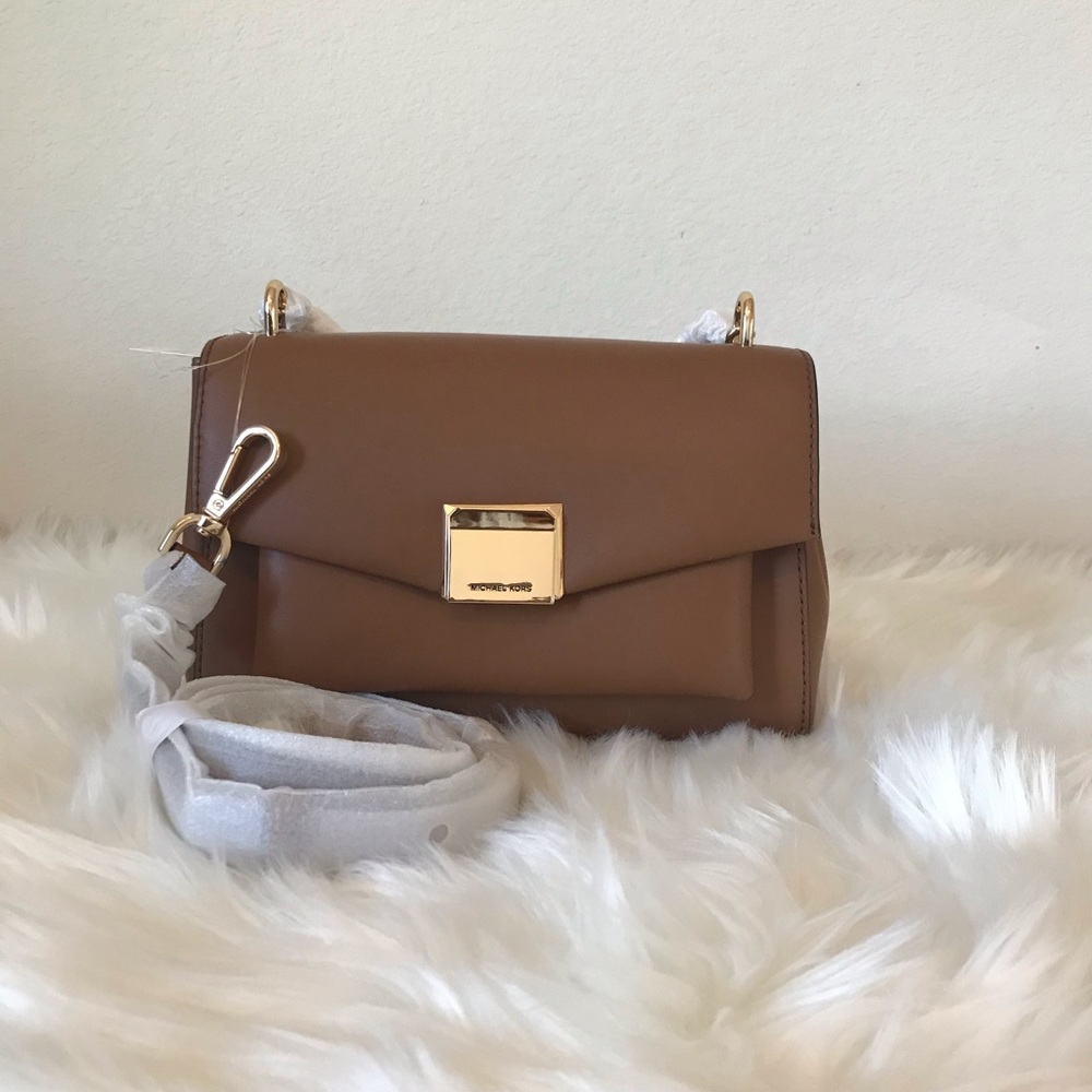 Michael Kors Lita Medium Leather Crossbody Bag